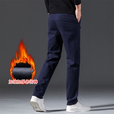 秋冬季男士加绒加厚休闲裤纯棉百搭直筒裤棉裤6602有现货外贸，男装棉裤，星座224-3