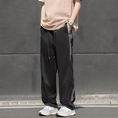 束脚裤男韩版潮流高街帅气拼色2025春夏季ins直筒长裤K5086-P39，男装休闲裤，星座412