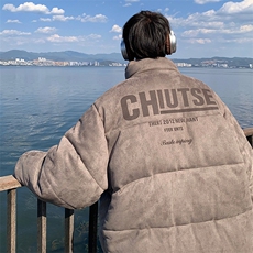 美式麂皮绒潮牌加厚棉服（烧花工艺）XZ609-WT8601-P130-控168，男装棉衣，星座609