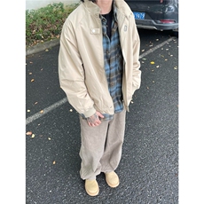 新款潮牌美式复古飞行员夹克男女秋季宽松棒球服外套L55155-p62，男装夹克，星座1008