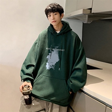 抖音得物供货可提供视频秋冬重磅美式宽松连帽卫衣DL2303，男装卫衣，电商A486