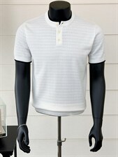 夏季针织衫短袖圆领T恤镂空透气K85004-P53，男装T恤，星座1012-1