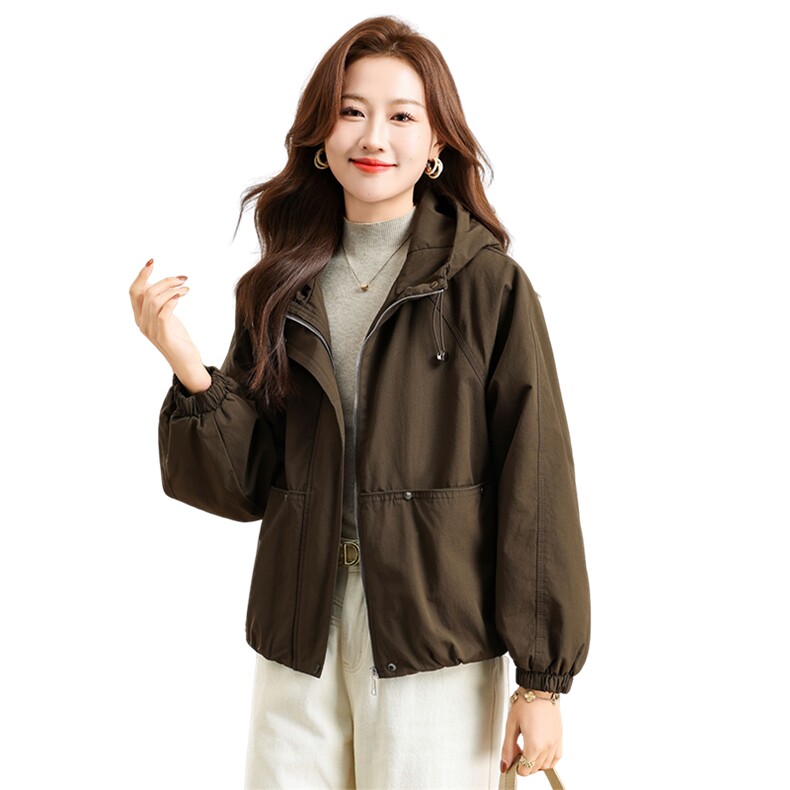 棉衣女冬季新款加棉加厚连帽保暖防风纯色百搭棉服外套,女装棉衣/棉服,曼沙奕珂