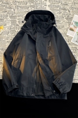 港风连帽冲锋衣情侣外套防风防水登山服撞色夹克男JH-JK1818-P50，男装夹克，星座717