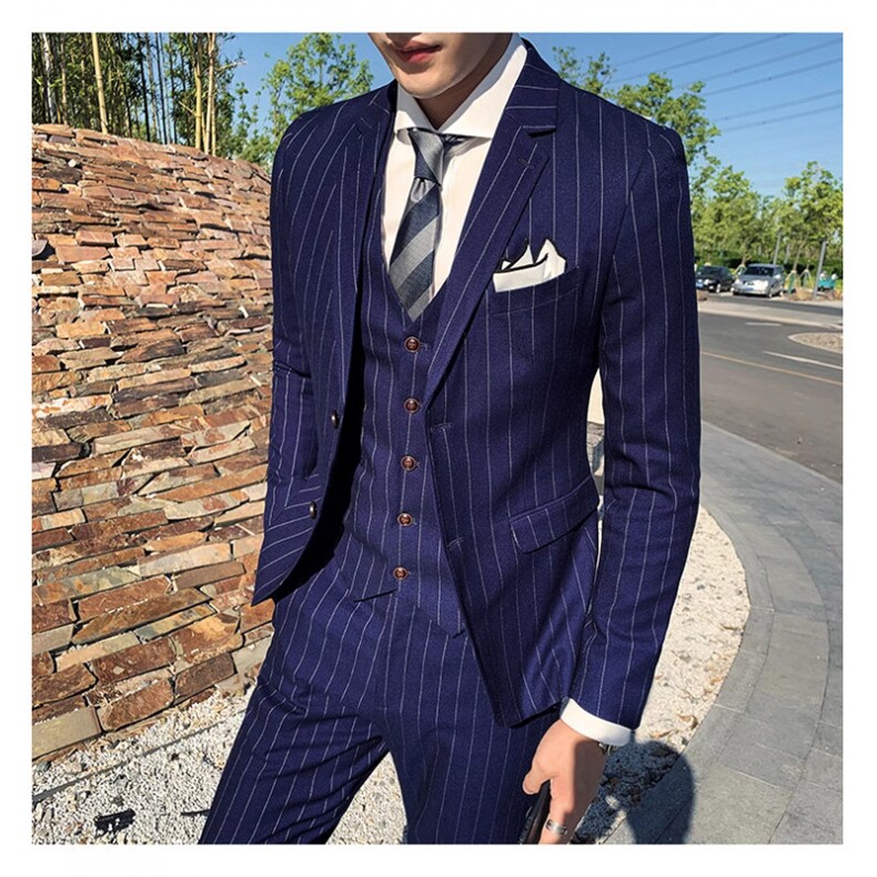 商务修身礼服男装西服套装西装三件套W6388-P285,男装西服,星座1012