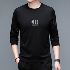 BSS090秋季新款2023年男士休闲圆领卫衣长袖套头外套时尚P50，男装卫衣，电商B360