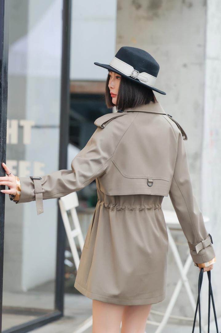 「布之魅」时装感风衣丝巾可拆卸，女装风衣，布之魅