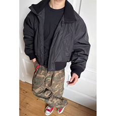 美式外套男冬季廓形飞行夹克棉服高级感痞帅短款立领棉衣JS098，男装夹克，星座1116A（原606A-3）