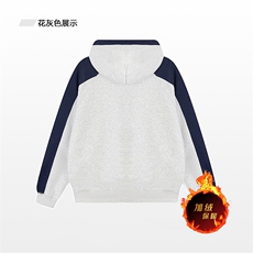 抖音得物供货提供视频秋冬重磅美式宽松接拼连帽卫衣3246，男装卫衣，电商A486