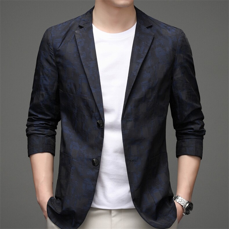 A6629206春秋款男士西服薄款透气外套简约男装P165图片