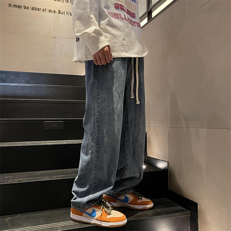 2023港风水洗做旧男士牛仔裤男抖音品质XZ914-6-G63-P35，男装牛仔裤，星座914-6