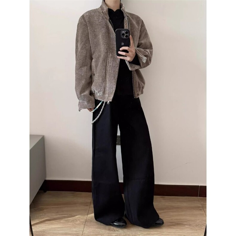 哈灵顿cleanfit夹克男女春季树纹肌理千鸟格内里外套610A-JK8564,男装夹克,星座610A
