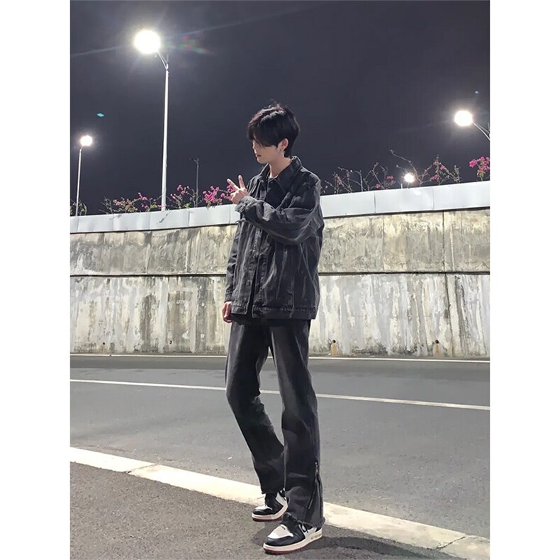 美式hiphop纯色修身直筒牛仔裤控价68,男装牛仔裤,星座310A-4