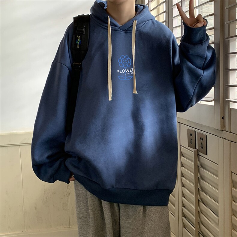 纯棉连帽卫衣男大码运动帽衫宽松薄WY2274-P35,男装卫衣,电商A040