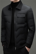 2025冬季脱卸领50绒子白鸭绒羽绒服外套中年男装加厚羽绒服夹克，男装夹克，钱塘723