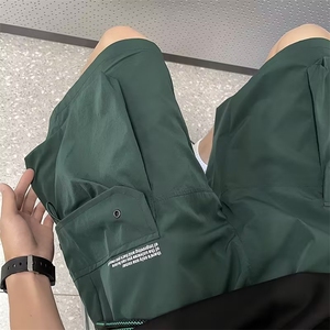 美式机能工装短裤男夏季休闲五分裤运动潮牌中裤沙滩裤D1430-p35