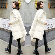 羽绒服90绒女中长款冬季新款外套过膝时尚加厚羽绒外套，女装羽绒服，海爱依仁