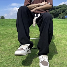 高街ins潮牌休闲直筒长裤子男款夏季宽松垂感运动卫裤K7120-P36，男装休闲裤，星座512-3