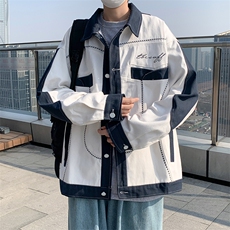 秋季潮牌ins工装外套男百搭宽松韩版港风潮流休闲夹克WT572-P46，男装夹克，星座1008
