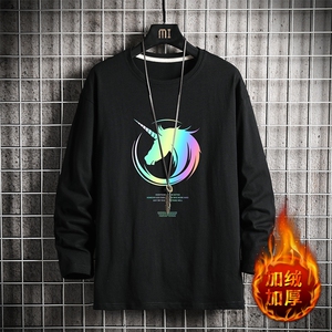 TX3138-P28 加绒-P35 纯长袖t恤男大码圆领打底衫体恤上衣服图片
