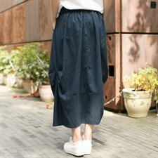 棉麻清新纯色2025年夏季中长款文艺半身裙百搭时尚气质优雅潮流，女装半身裙，风姿绰