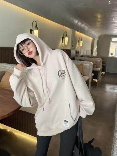 现货秋季款：潮流新款戴帽卫衣，女装卫衣/绒衫，泽妤