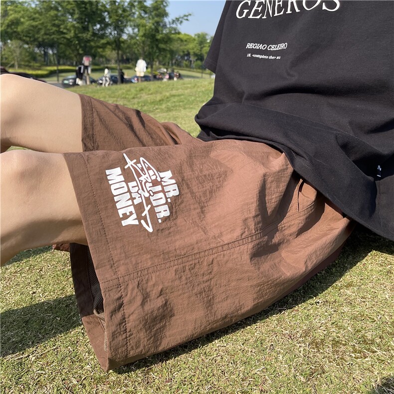 XZ612-K643-P35控49五色/夏季薄款沙滩裤速干裤彩色冰丝短裤11,男装牛仔裤,星座612
