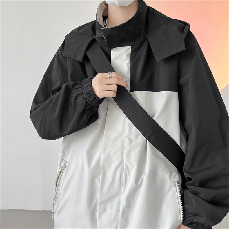 JK8112/P70春装现货冲锋衣防水外套男士美式撞色男户外登山夹克男,男装夹克,电商A141
