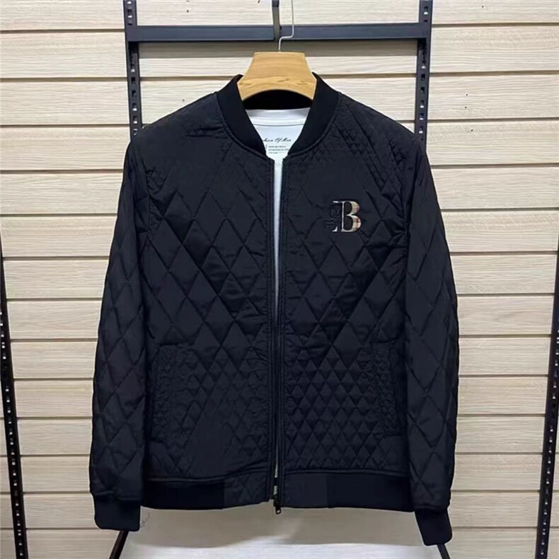 (网图)秋冬新款棒球领棉服时尚休闲黑色薄棉棉袄313B-JK5615-P120,男装棉衣,星座313B