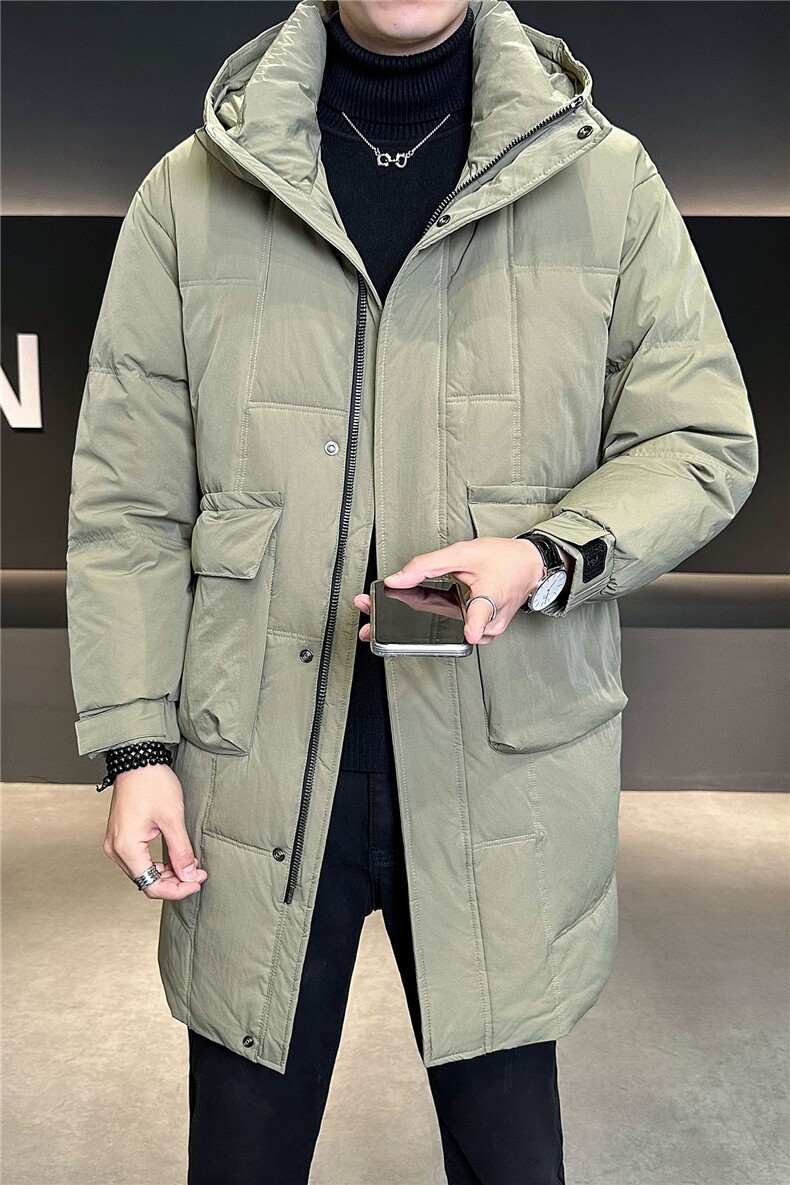 标50极寒厚款中长款羽绒服男2025新款连帽外套B240-YR8173-P265,男装羽绒服,电商B240