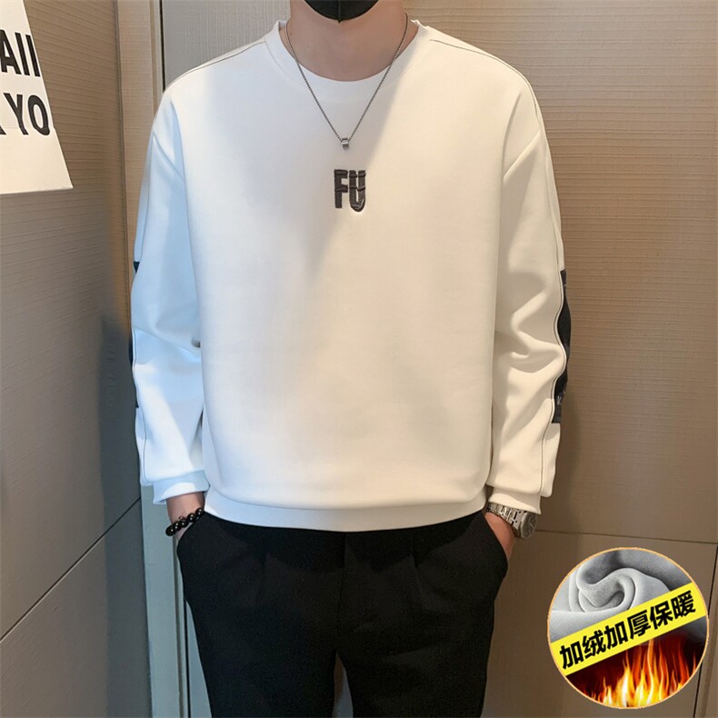 B340-WY1319 常规特P58 88 加绒P68控98 加绒加厚卫衣男图片