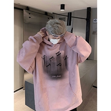 秋季新款潮牌字母印花男wljp-8010卫衣连帽麂皮绒特p45控79，男装卫衣，星座605(原A050)