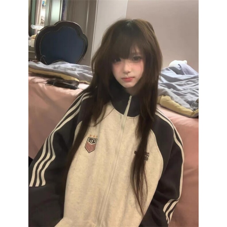 5314-P54原版做工纯棉华棉复合牛奶丝休闲外套薄款/加绒,女装卫衣/绒衫,星座617A-2
