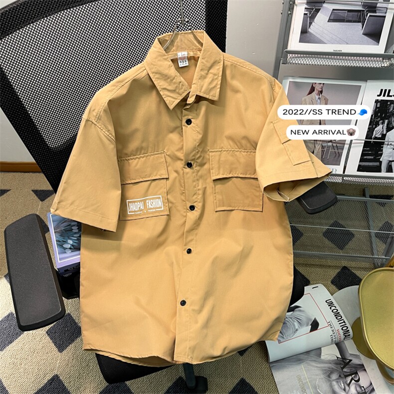 衬衫男港风日系韩版潮流帅气衬衣CS512P30图片