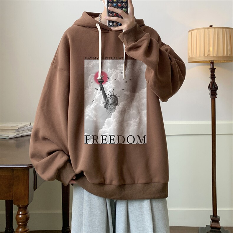 连帽卫衣男大码运动服帽衫外套WY2326-P35加绒款-P40,男装卫衣,电商A040