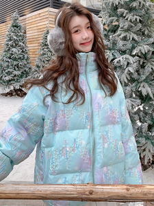 新品现货 渐变绣花羽绒服 2C112-Y398-P215-K328图片