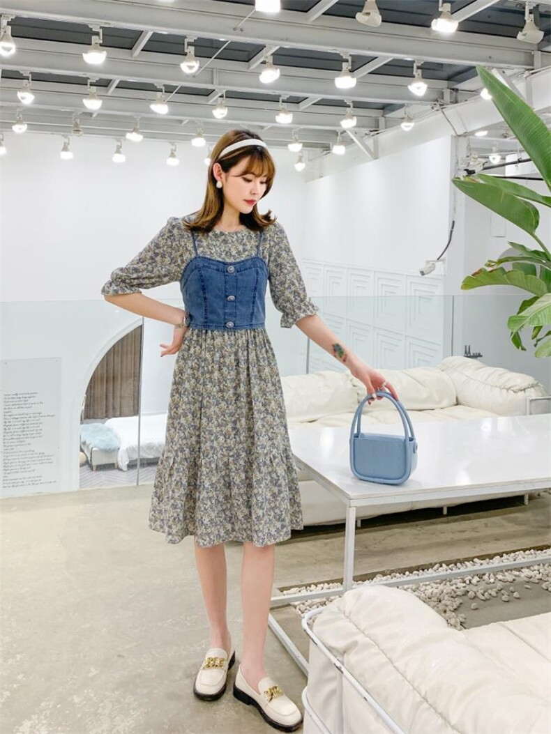 两件套马甲背心连衣裙，女装马夹，雨恋依香