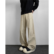 美式高街裤子男潮牌休闲裤cleanfit微喇垂感伐木工装裤K615-P55，男装休闲裤，星座308B-2