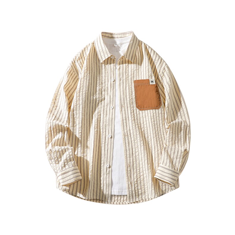 G807-P45秋季新款港风休闲宽松长袖衬衫男，男装衬衫，星座1204