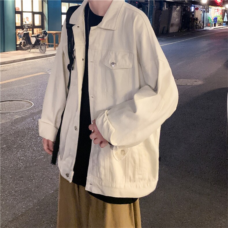 大货春季男女学生百搭牛仔外套港风情侣宽松工装夹克JK336-P70，男装工装外套，星座1103-3