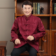 长货高品质主推春款风唐装外套男装中老年中式复古盘扣夹克，男装夹克，钱塘723