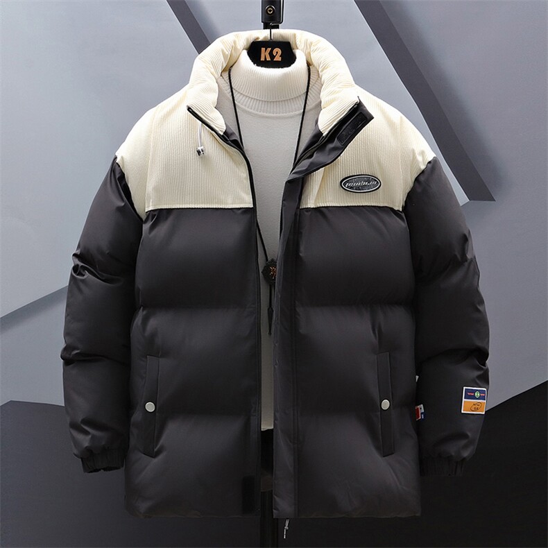 冬季新款百搭立领防风抗寒保暖宽松面包棉服男A068-BCM18-TP70,男装棉衣,电商A068