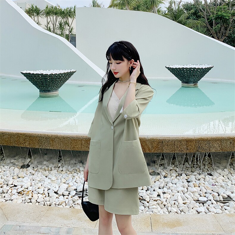 【现货】夏款短袖拼袖套装088-1818P125K188,女装套装/套裙,2C088