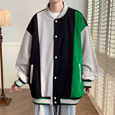 2023春季新品休闲撞色夹克时尚潮棒球服外套男女WY118-P95控价128，男装夹克，电商A441-1