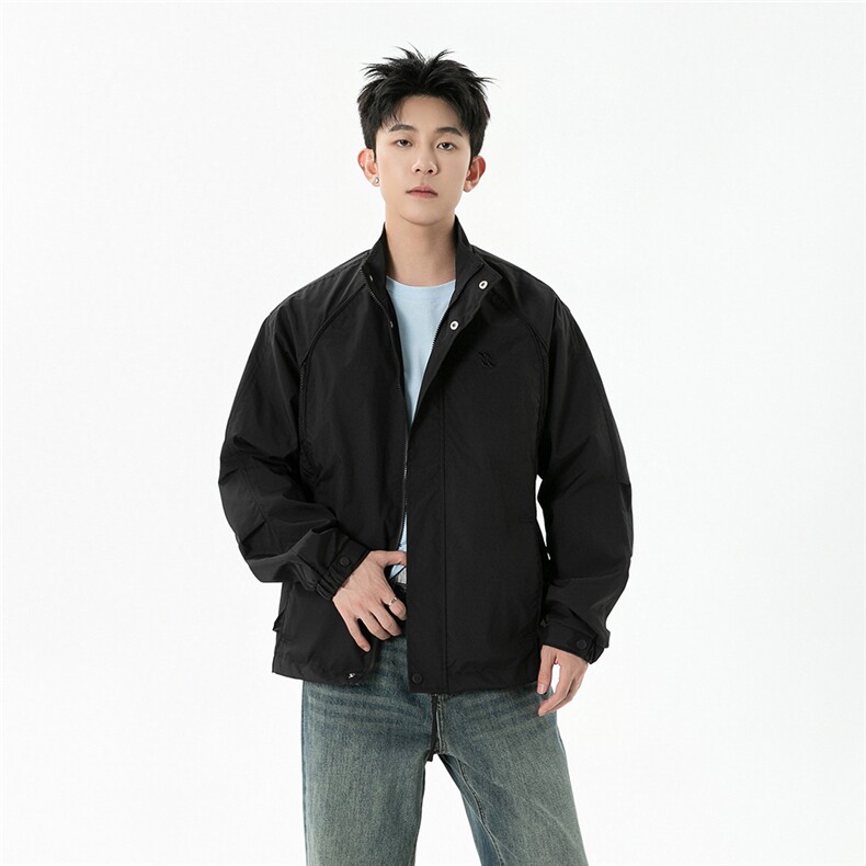 时尚夹克镂空立领冲锋衣工装刺绣夹克潮外套男装XZ212-QJK066-P56,男装夹克,星座212