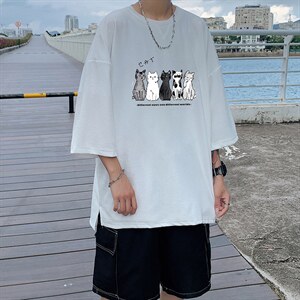 Q11100-P30春夏季七分袖t恤男大码五分袖男短袖中袖，男装T恤，电商A040