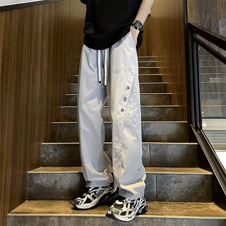 冲锋裤男士美式高街vibe机能工装裤子微喇休闲长裤CK941 P38图片