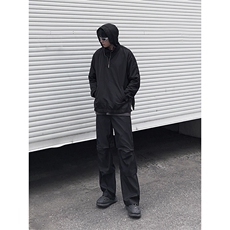 B221美式ins街头hiphop刺绣宽松褶皱休闲裤子LK23123-P60控78，男装休闲裤，电商B221