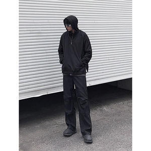 B221美式ins街头hiphop刺绣宽松褶皱休闲裤子LK23123-P60控78