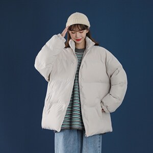冬季外套青少年中性风棉衣休闲纯色百搭男女上衣A177-M288-P50，男装棉衣，电商A177